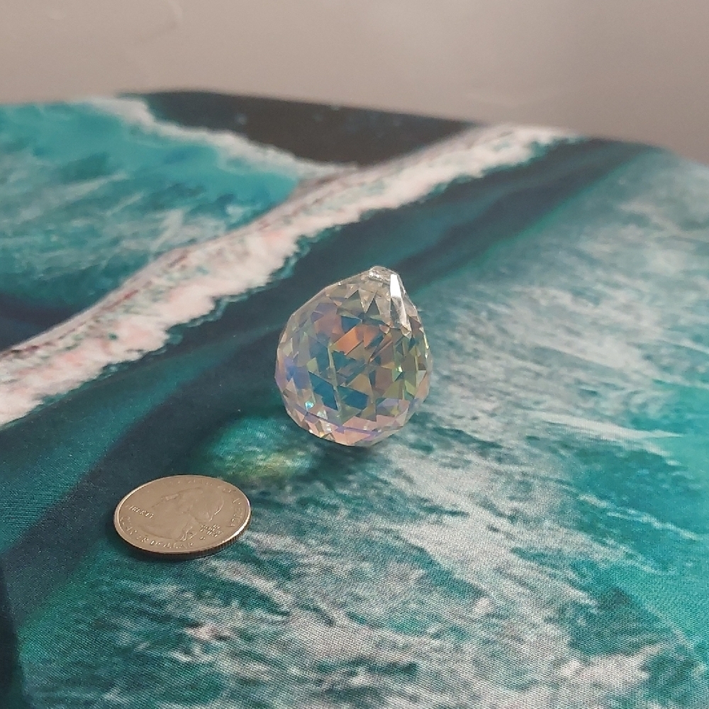 Iridescent Teardrop Crystal Prism